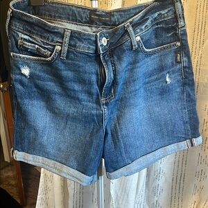 Silver Jeans Women's Blue Denim Shorts